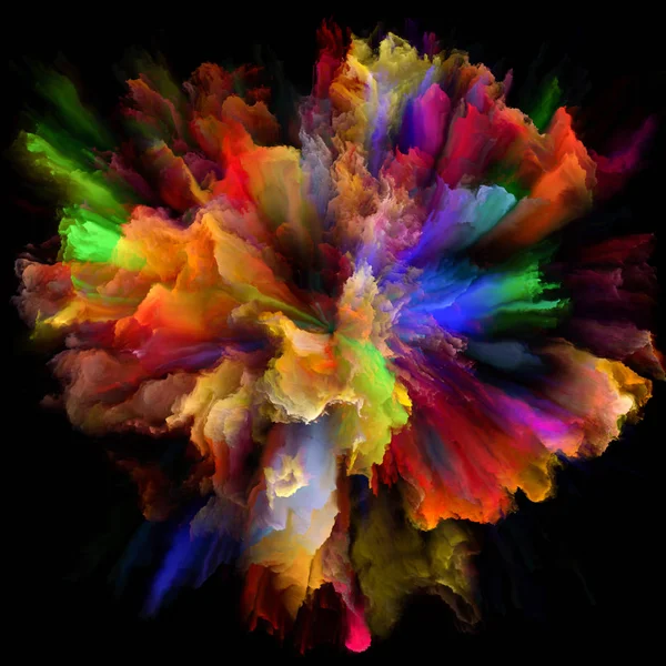 色スプラッシュ爆発の花びら — ストック写真
