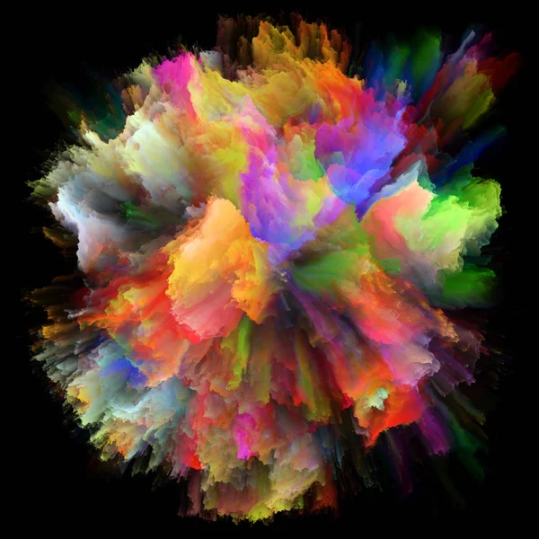 Виртуальный разноцветный спрей — стоковое фото