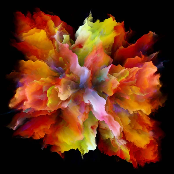 Metaforyczny kolorowe farby Splash Explosion — Zdjęcie stockowe