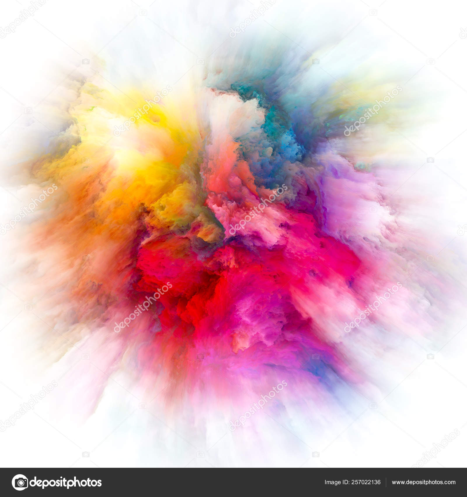 Layers of Color Splash Explosion — Stock Photo © agsandrew #257022136