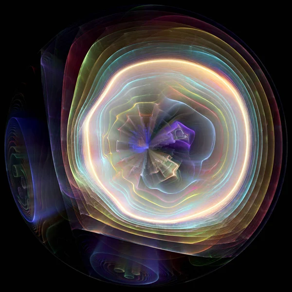 比喩的なフラクタル粒子 — ストック写真