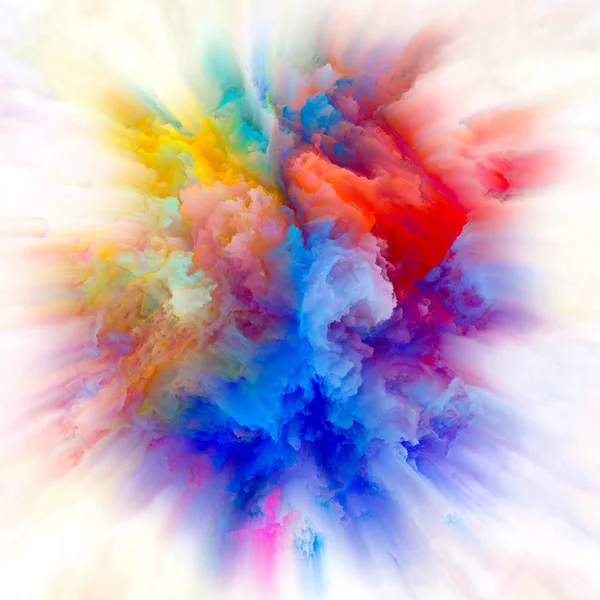 Магия цветной вспышки — стоковое фото