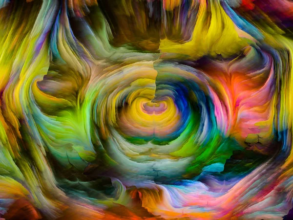 Unfolding of Fused Colors — Stock Photo, Image