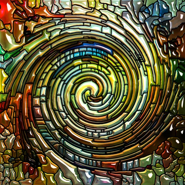 Inre liv av Spiral färg — Stockfoto