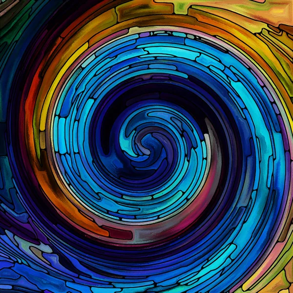 Fonte di colore a spirale — Foto Stock