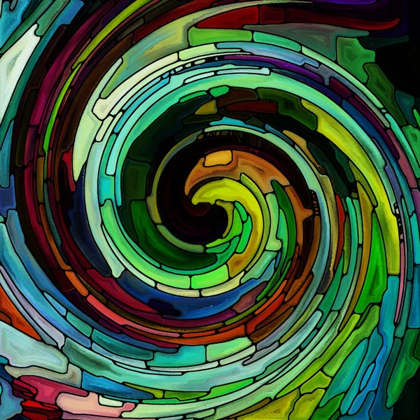 Källa till Spiral färg — Stockfoto