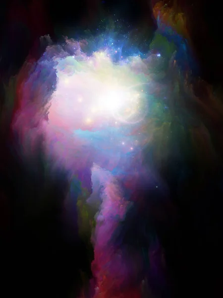 Estruturas Fractais Coloridas Sobre Tema Espaço Cosmos Realidade — Fotografia de Stock