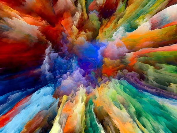 Farbspritzer Hintergrund Zum Thema Kunst Kreativität Und Fantasie — Stockfoto