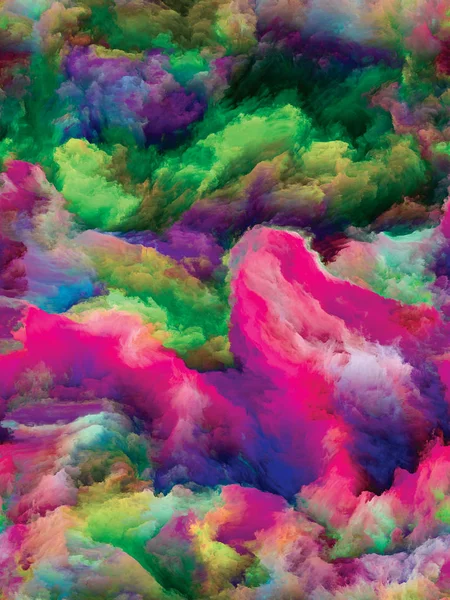 Kleur Beweging Onpasto Serie Abstracte Opstelling Van Rijke Kleurrijke Texturen — Stockfoto