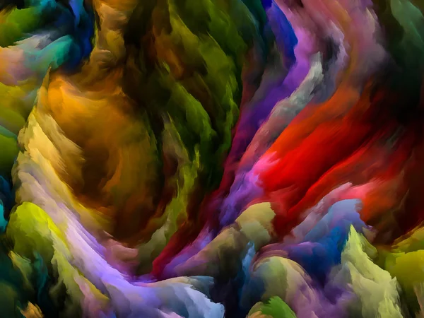 Peinture Delà Des Séries Impasto Interaction Riches Textures Colorées Liées — Photo