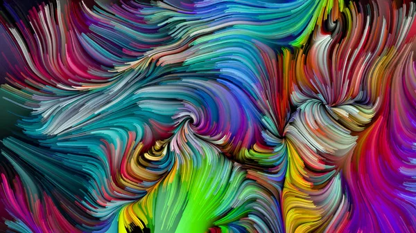 Colorido Remolino Pintura Sobre Tema Del Arte Abstracto Diseño Dinámico — Foto de Stock