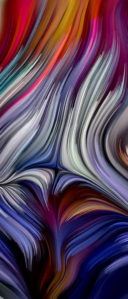Colorful Swirl Paint Subject Abstract Art Dynamic Design Creativity Color — Stock Photo, Image