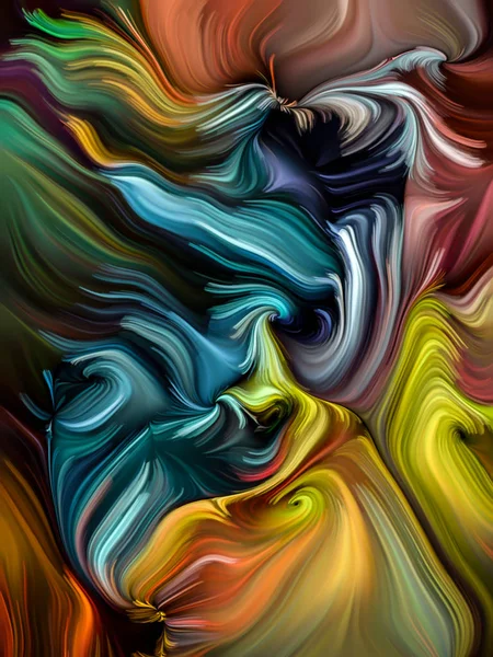 Abstract Color Swirl Wallpaper Subject Abstract Art Dynamic Design Creativity — Stock Photo, Image