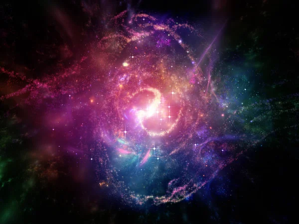 Redemoinho da Galáxia Fractal — Fotografia de Stock