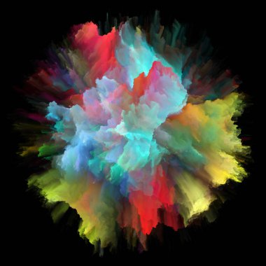 Dijital renk Splash patlama