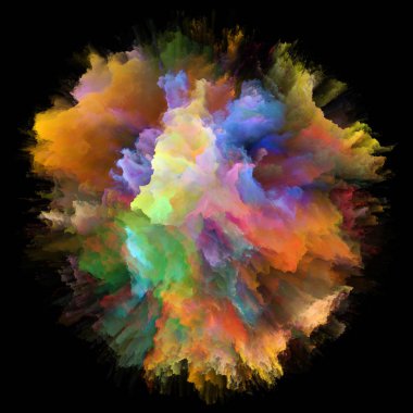 Renk Splash patlama yayılması