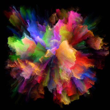 Kavramsal renk Splash patlama