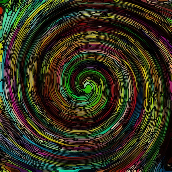 Svolgimento del colore a spirale — Foto Stock