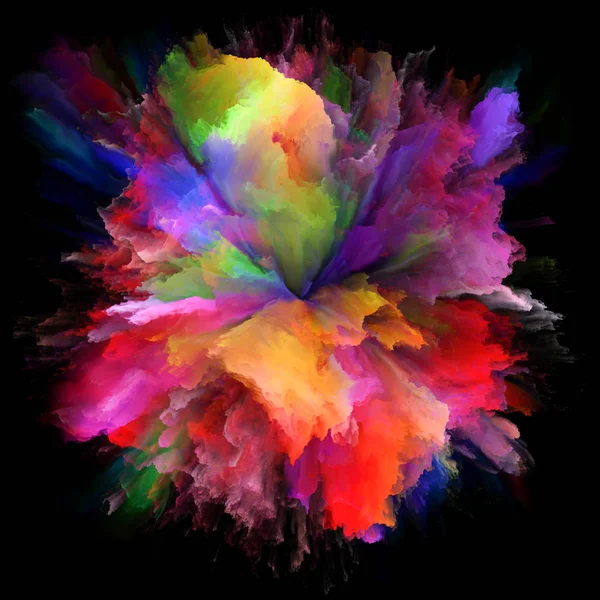 Енергії, барвиста Фарба сплеск вибуху — стокове фото
