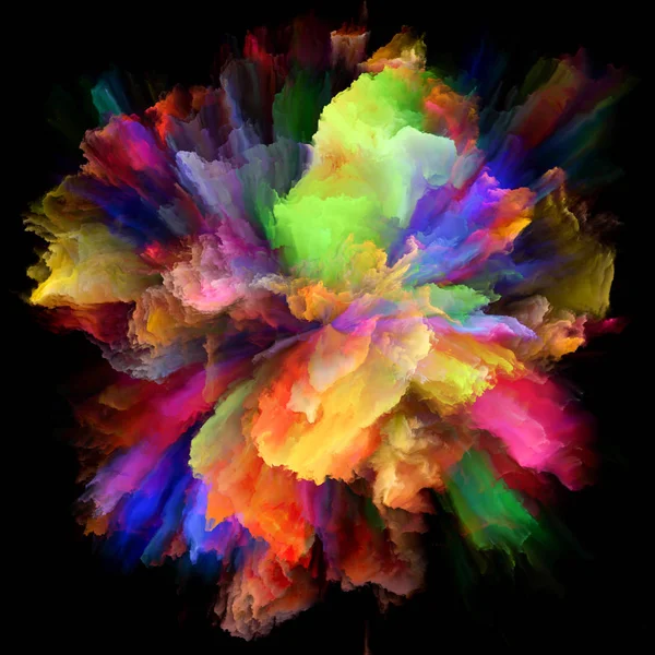 Energii o kolorowe farby Splash Explosion — Zdjęcie stockowe
