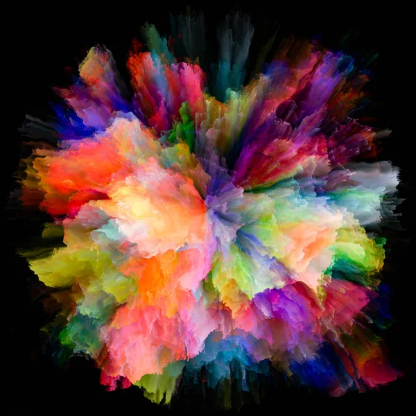 Énergie de la peinture colorée éclaboussure explosion — Photo