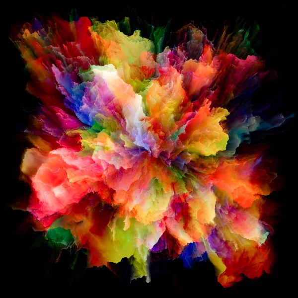 Perspektywy kolorowe farby Splash Explosion — Zdjęcie stockowe