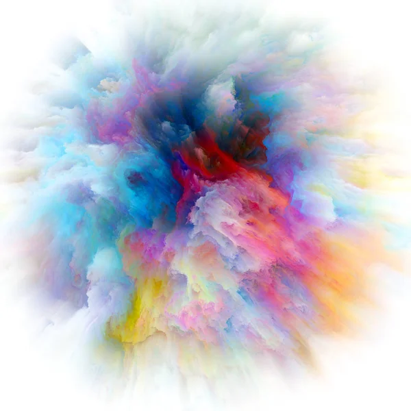 Energy of Colorful Paint Splash Explosion — Stock Photo, Image