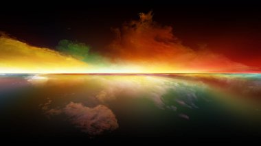 Dijital günbatımı doğru