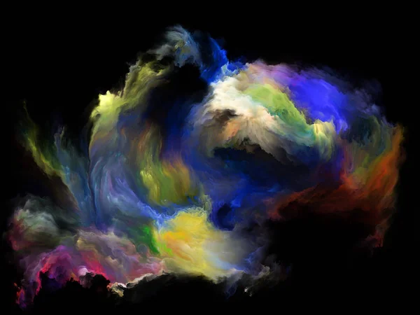 Виртуализация цветового движения — стоковое фото