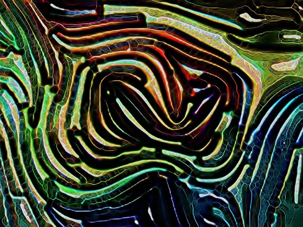 Vie intérieure des particules fractales — Photo