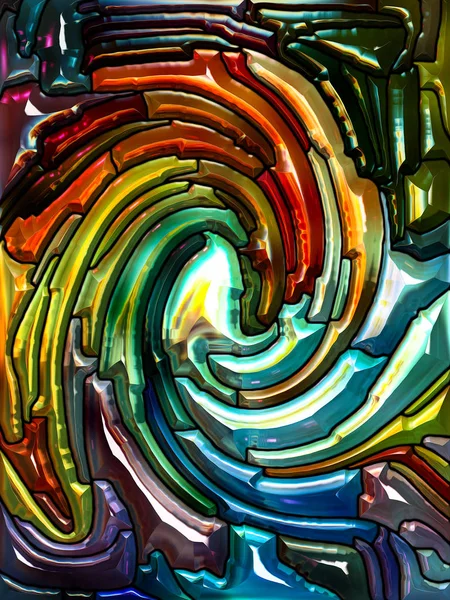 Retur av spiral färg — Stockfoto