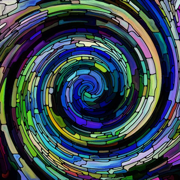 Perspektiv av Spiral färg — Stockfoto