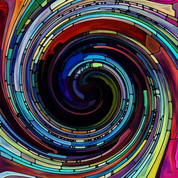 Perspectives de couleur spirale — Photo