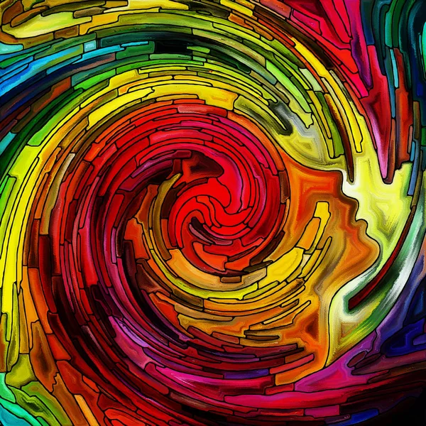 Vågor av Spiral färg — Stockfoto