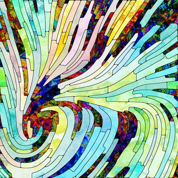 Illusions de couleur spirale — Photo