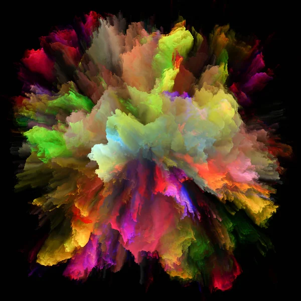Цифровая жизнь разноцветных брызг — стоковое фото