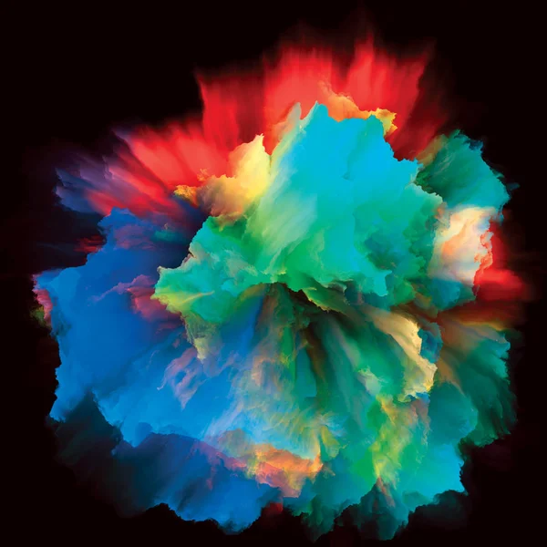 Computing Colorful Paint Splash Explosion