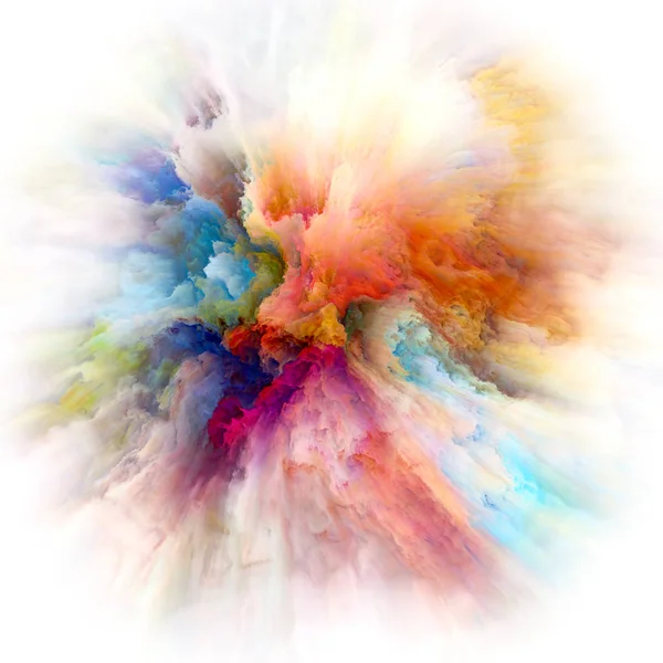 Esplosione di schizzi di colore dipinto — Foto Stock