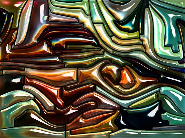 Chladná barevná skleněná sklenička — Stock fotografie