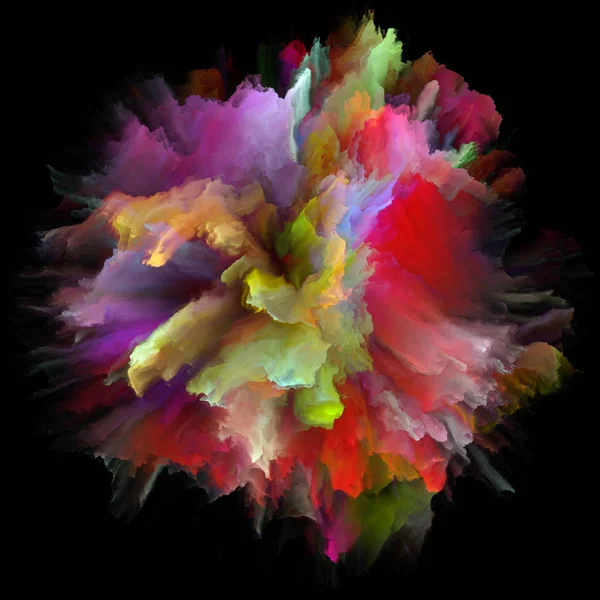 Explosion conceptuelle d'éclaboussure de couleur — Photo