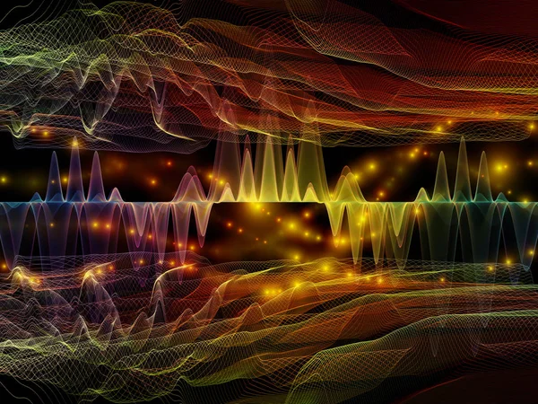 虚拟光波 — 图库照片