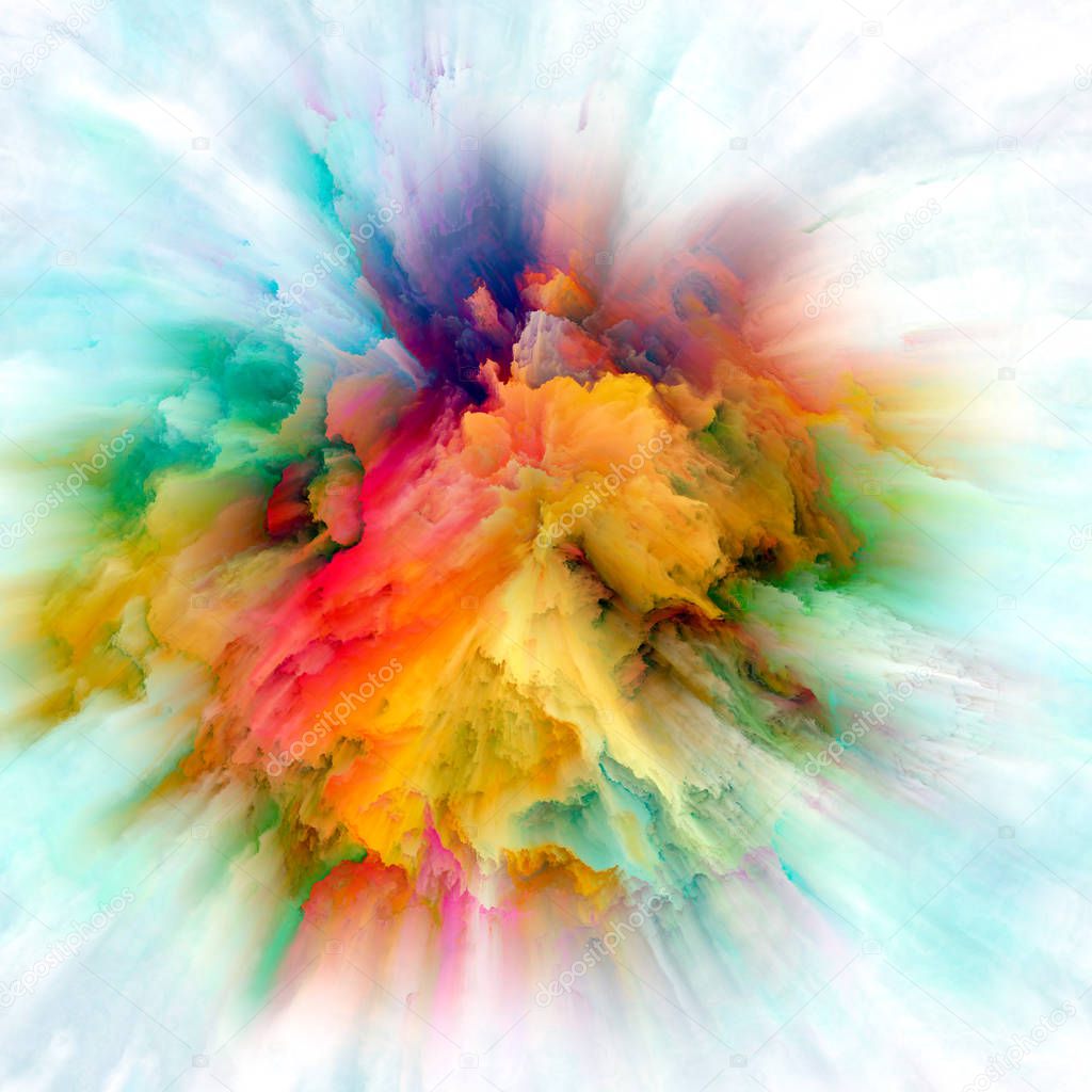 Diversity of Colorful Paint Splash Explosion