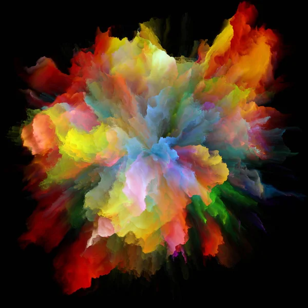 色スプラッシュ爆発の方法 — ストック写真