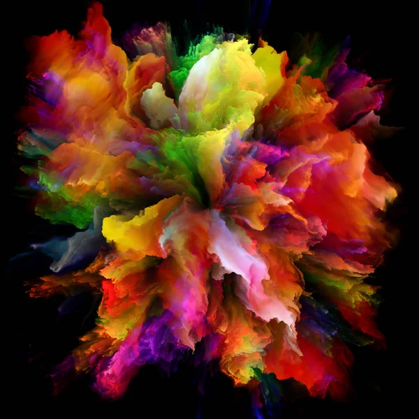 Förökning av färgglada måla Splash Explosion — Stockfoto