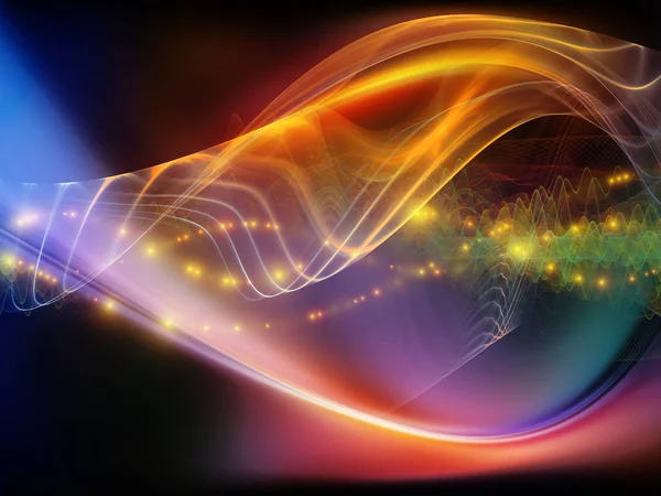 Vibrant Light Wave — Stock Photo, Image