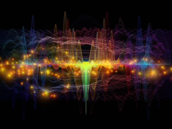 Evolución de la onda de luz — Foto de Stock