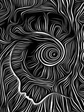 Beyin Girdap Woodcut