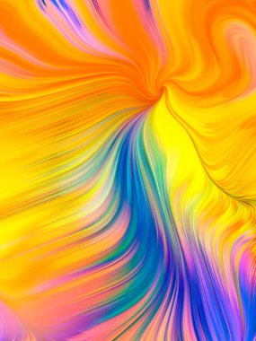 Renkli Hareket. Görsel parfüm serisi. Sanat, tasarım ve teknoloji metaforu olarak renklerin ve gradyanların canlı akışından oluşan tasarım