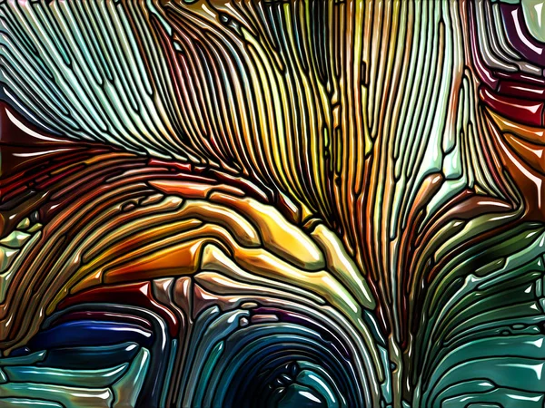 Geest van iriserende kleuren glas — Stockfoto