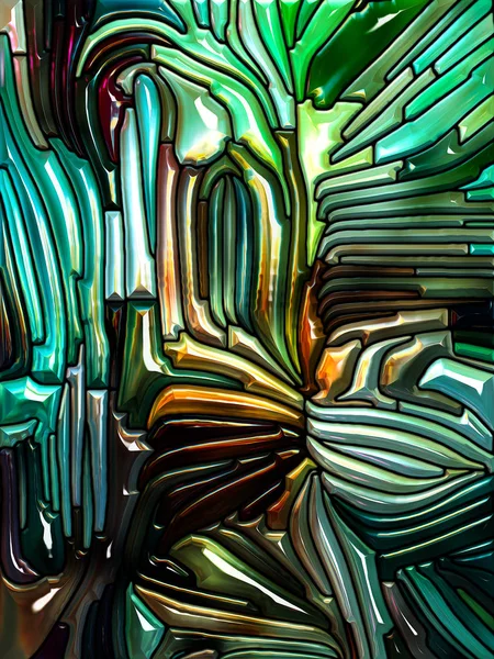 Elegância do vidro iridescente — Fotografia de Stock